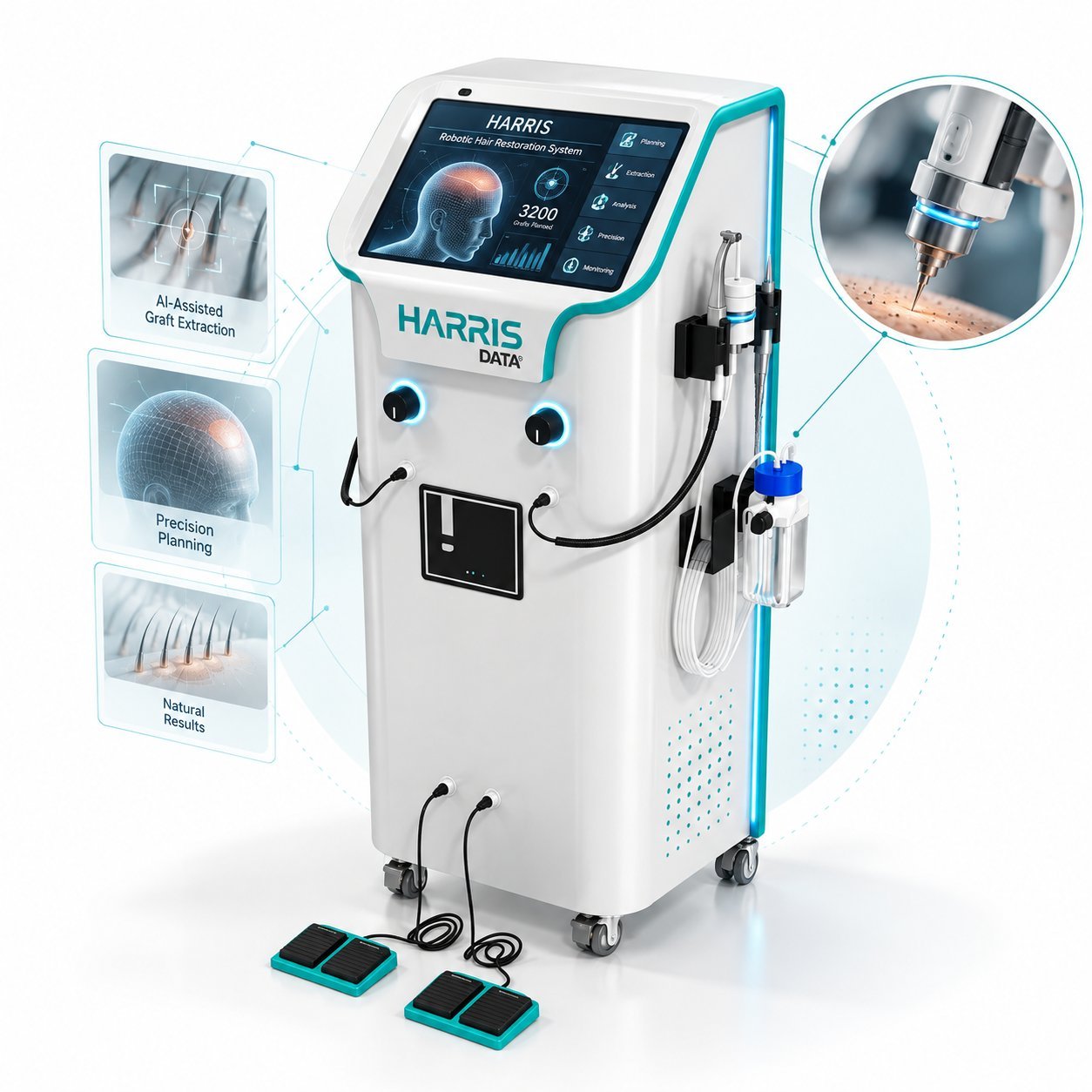 Robotic-assisted hair transplant system used at Lucknow Hair Clinic